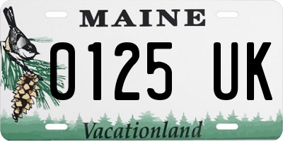 ME license plate 0125UK