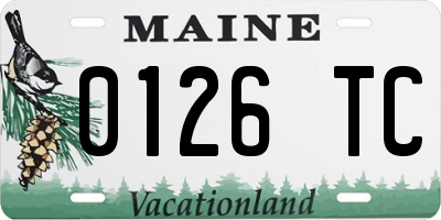 ME license plate 0126TC