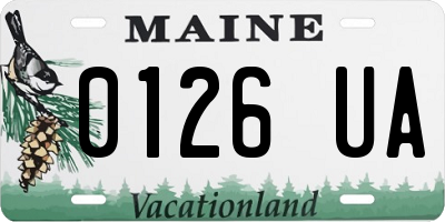 ME license plate 0126UA