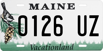 ME license plate 0126UZ