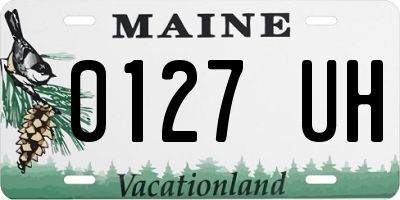 ME license plate 0127UH