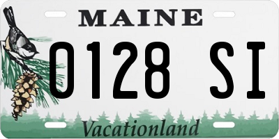 ME license plate 0128SI