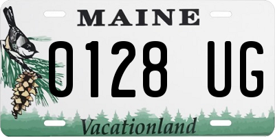 ME license plate 0128UG