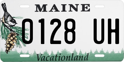 ME license plate 0128UH
