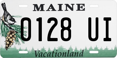 ME license plate 0128UI