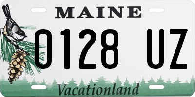 ME license plate 0128UZ