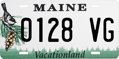 ME license plate 0128VG