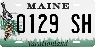 ME license plate 0129SH