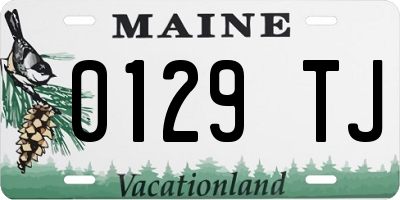 ME license plate 0129TJ