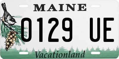 ME license plate 0129UE