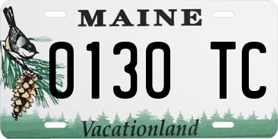 ME license plate 0130TC