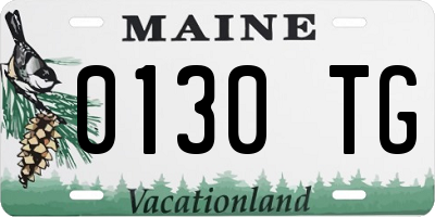 ME license plate 0130TG