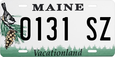 ME license plate 0131SZ