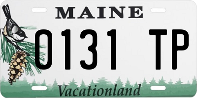 ME license plate 0131TP