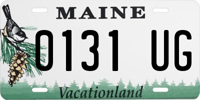 ME license plate 0131UG