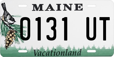 ME license plate 0131UT