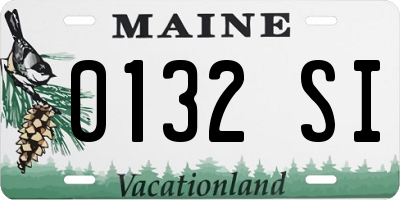 ME license plate 0132SI