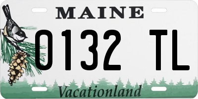 ME license plate 0132TL
