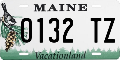 ME license plate 0132TZ