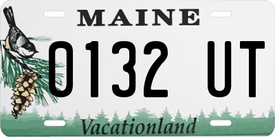 ME license plate 0132UT