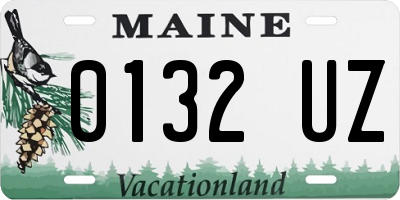 ME license plate 0132UZ