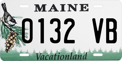 ME license plate 0132VB