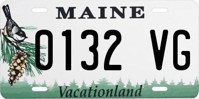 ME license plate 0132VG
