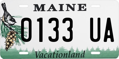 ME license plate 0133UA