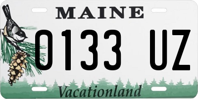 ME license plate 0133UZ