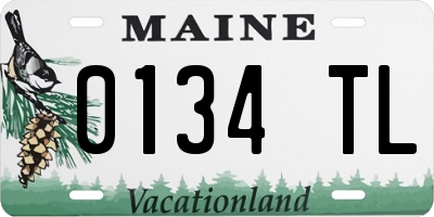 ME license plate 0134TL