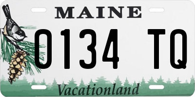 ME license plate 0134TQ