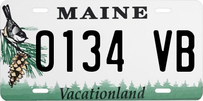 ME license plate 0134VB