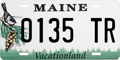 ME license plate 0135TR
