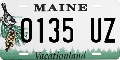 ME license plate 0135UZ