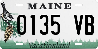 ME license plate 0135VB