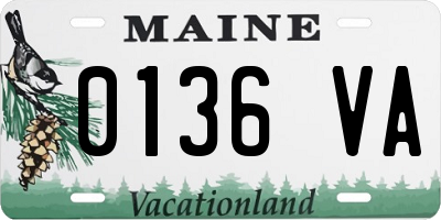ME license plate 0136VA