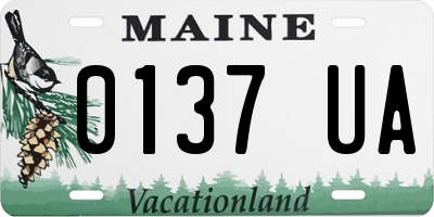 ME license plate 0137UA