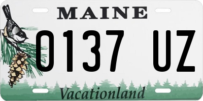 ME license plate 0137UZ