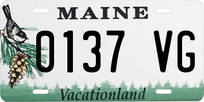 ME license plate 0137VG