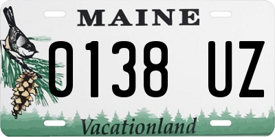 ME license plate 0138UZ