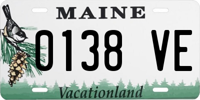ME license plate 0138VE