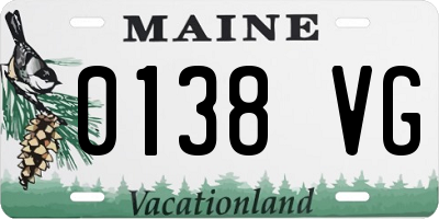 ME license plate 0138VG