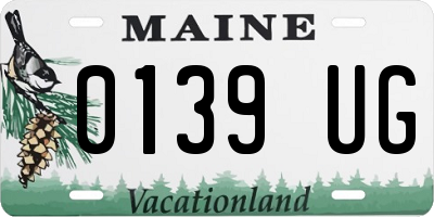 ME license plate 0139UG