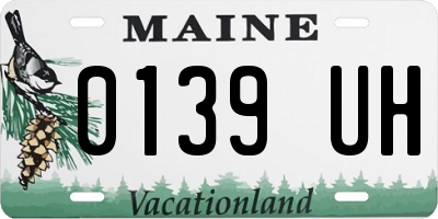 ME license plate 0139UH