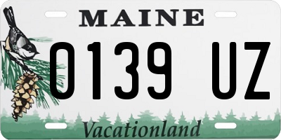 ME license plate 0139UZ