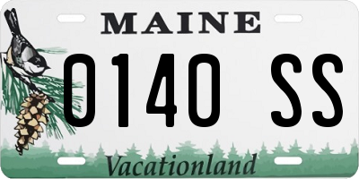 ME license plate 0140SS