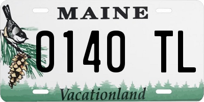 ME license plate 0140TL