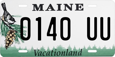 ME license plate 0140UU