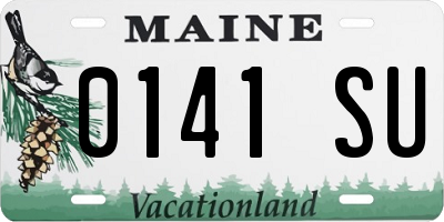 ME license plate 0141SU