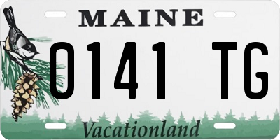 ME license plate 0141TG